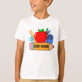 Zurück zur Schule Kinder Name Shirt - Personalisie (Vorderseite)