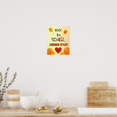 Zurück zur Schule Kinder Poster (Küche)