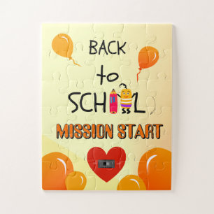 Zurück zur Schule Kinder Puzzle