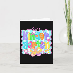 Zurück zur Schule Kindergarten Coquette Bow Gi Karte
