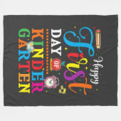 Zurück zur Schule, Kindergarten Fleecedecke (Vorderseite (Horizontal))