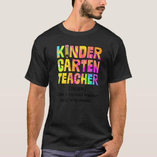 Zurück zur Schule Kindergarten Lehrer Definition   T-Shirt