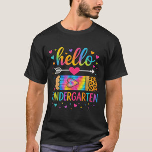 Zurück zur Schule Kindergarten Leopard Gefärbte Kr T-Shirt
