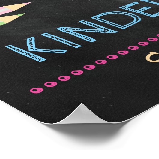 Zurück zur Schule - Kindergarten Poster (Ecke)