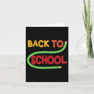 Zurück zur Schule Kindergarten Prek Preschool Girl Karte