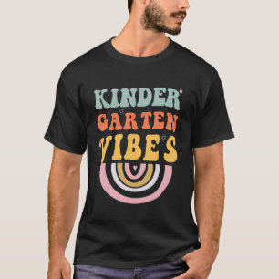 Zurück zur Schule Kindergarten Vibes Retro Lehrer T-Shirt