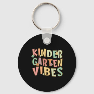 Zurück zur Schule Kindergarten Vibes Retro Teacher Schlüsselanhänger