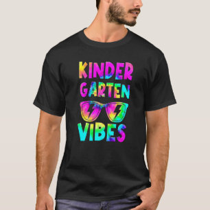 Zurück zur Schule Kindergarten Vibes Tie Dye Lehre T-Shirt