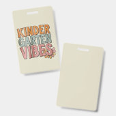 Zurück zur Schule Kindergarten vor dem ersten Schu Ausweis (Vorder- & Rückseite)