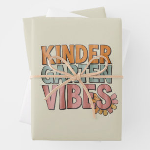 Zurück zur Schule Kindergarten Vorschule Erste Kla Geschenkpapier Set