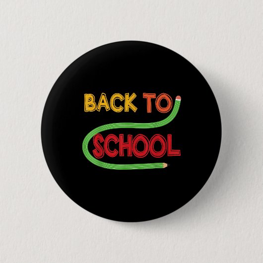 Zurück zur Schule Kindergarten Vorschule Mädchen B Button (Vorderseite)