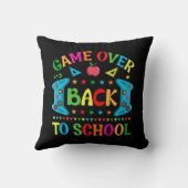 Zurück zur Schule Kissen (Rückseite)