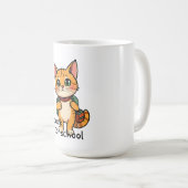 Zurück zur Schule Kitty - nein1 Kaffeetasse (VorderseiteRechts)