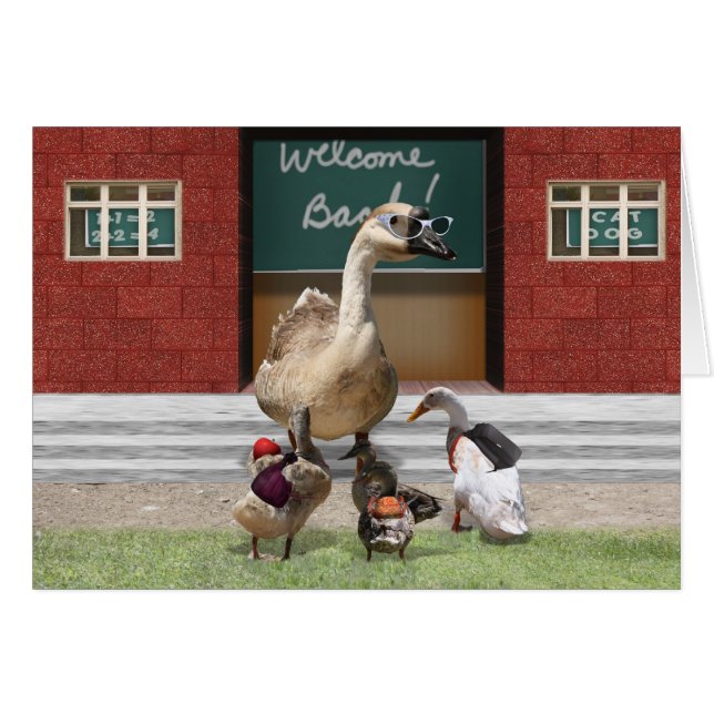 Zurück zur Schule, Kleine Enten! (Vorderseite (Horizontal))