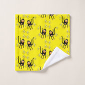 Zurück zur Schule Kleiner Affe Badhandtuch Set (Waschlappen)