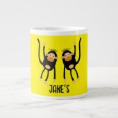 Zurück zur Schule Kleiner Affe Jumbo-Tasse (Vorderseite)