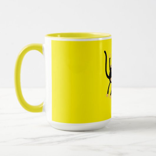 Zurück zur Schule Kleiner Affe Tasse (Links)