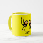 Zurück zur Schule Kleiner Affe Tasse (Vorderseite Links)