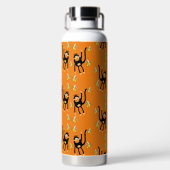 Zurück zur Schule Kleiner Affe Trinkflasche (Rückseite)