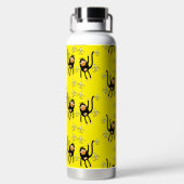 Zurück zur Schule Kleiner Affe Trinkflasche (Rückseite)