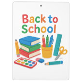 zurück zur Schule Klemmbrett (Rückseite)