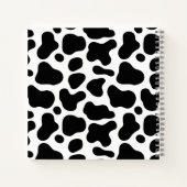 Zurück zur Schule l Schwarzweißleoparden-Muster Notizblock (Rückseite)