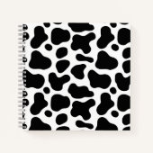 Zurück zur Schule l Schwarzweißleoparden-Muster Notizblock (Vorderseite)