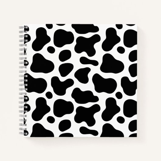 Zurück zur Schule l Schwarzweißleoparden-Muster Notizblock (Vorderseite)