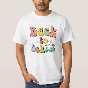 Zurück zur Schule Lächeln Gesicht Teach T-Shirt