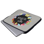 Zurück zur Schule Laptopschutzhülle (Vorne Knopf)