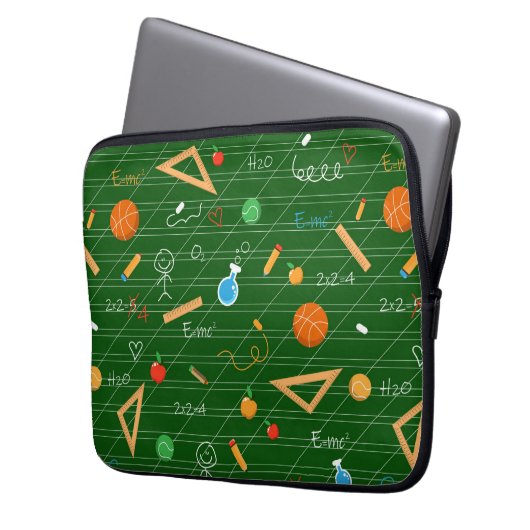 Zurück zur Schule Laptopschutzhülle (Vorderseite Links)