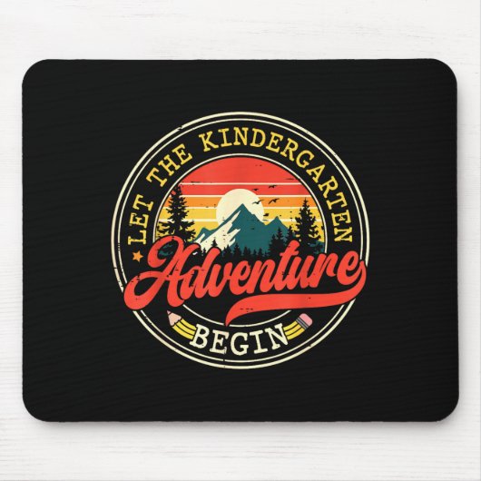 Zurück zur Schule, lass das Kindergarten-Abenteuer Mousepad (Vorne)