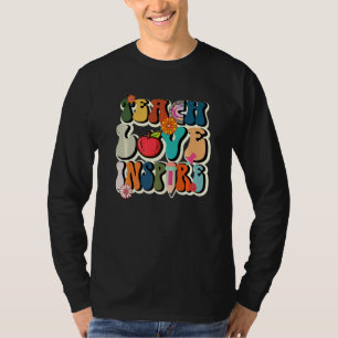 Zurück zur Schule Lehren Lieben Inspirieren Retro T-Shirt