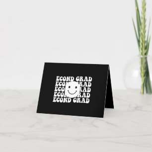 Zurück zur Schule Lehrer der zweiten Klasse Dankeskarte