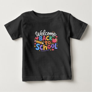 Zurück zur Schule Lehrer Erster Schultag Lustig Baby T-shirt
