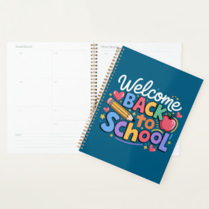 Zurück zur Schule Lehrer Erster Schultag Lustig Planer