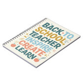 Zurück zur Schule Lehrer-Geschenk Notizblock (Linke Seite)