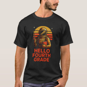 Zurück zur Schule Lehrer Hallo vierte Klasse Süße T-Shirt