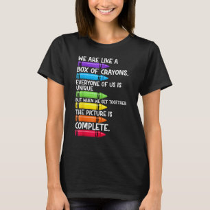 Zurück zur Schule Lehrer Wir sind wie eine Schacht T-Shirt