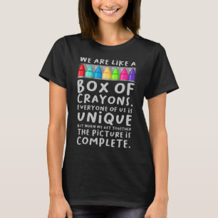 Zurück zur Schule Lehrer Wir sind wie eine Schacht T-Shirt