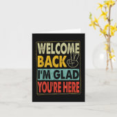 Zurück zur Schule Lehrerin Willkommen zurück im Gl Karte (Gelbe Blume)