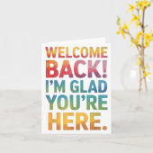 Zurück zur Schule Lehrerin Willkommen zurück im Gl Karte (Gelbe Blume)