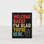 Zurück zur Schule Lehrerin Willkommen zurück im Gl Karte (Gelbe Blume)