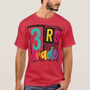 Zurück zur Schule Leopard erster Tag des Scho T-Shirt