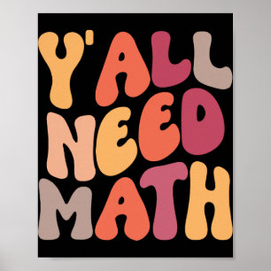 Zurück zur Schule, Leute, ihr braucht Mathelehrer Poster