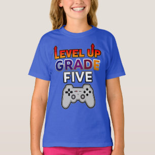 Zurück zur Schule Level Up Klasse Fünf T-Shirt