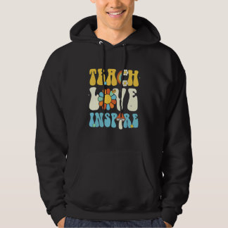 Zurück zur Schule Liebe Lehren Inspirieren Retro L Hoodie