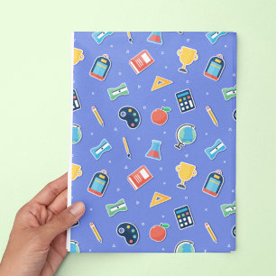Zurück zur Schule   Lila Geschenkpapier