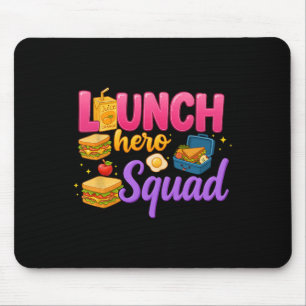 Zurück zur Schule Lunch Lady Squad Lunch Hero Squa Mousepad