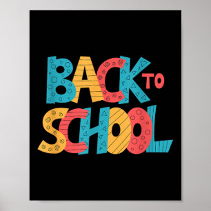 Zurück zur Schule - Lustige bunte Wörter - Erste S Poster